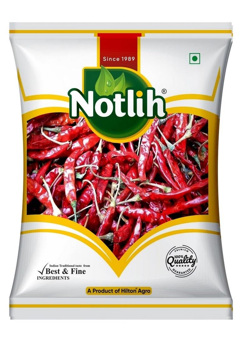 Notlih Premium Whole Guntur Red Chilli |1kg Pack|