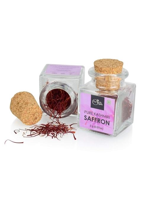AsWah Organic Natural, Premium and Pure Finest A++ Grade Kashmiri Kesar/Saffron Threads Mega 2g