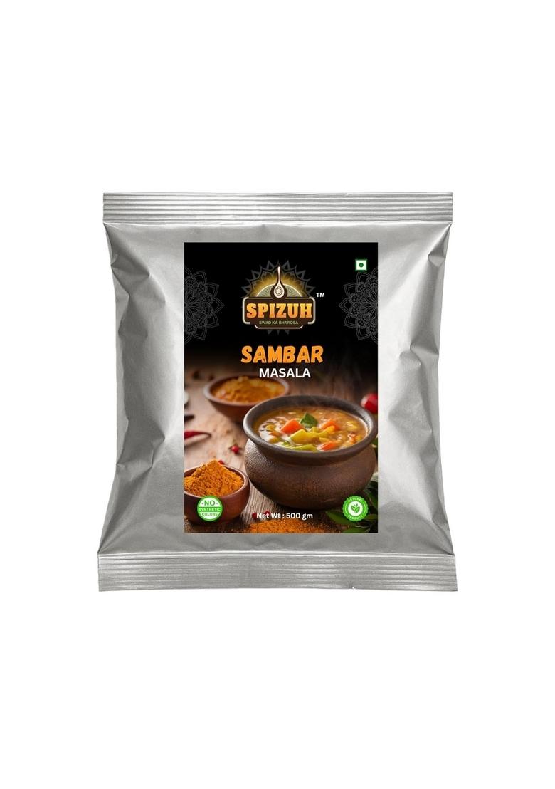 SPIZUH Sambar Masala 500g | Authentic South Indian Spice Mix Pure & Natural Perfect for Idli, Dosa, Rice Curry No Preservatives, Artificial Colors