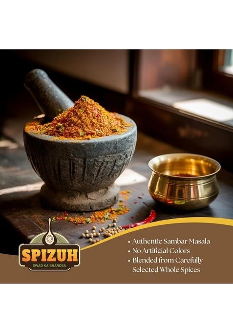 SPIZUH Sambar Masala 500g | Authentic South Indian Spice Mix Pure & Natural Perfect for Idli, Dosa, Rice Curry No Preservatives, Artificial Colors