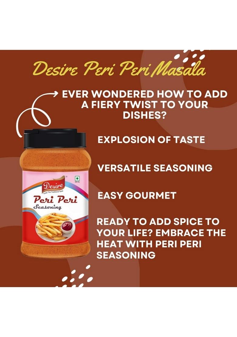 Desire Peri Masala 400 Gram in Jar |Spices Mix for Multi Purpose Seasoning