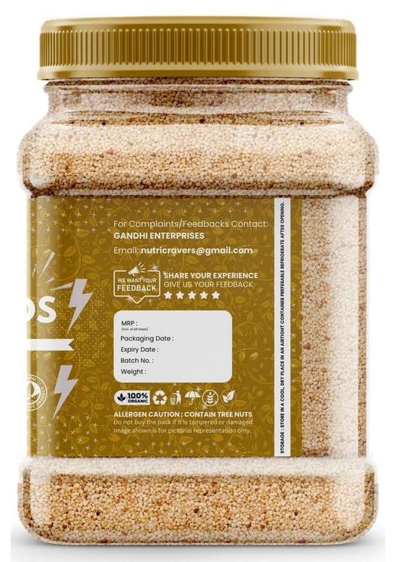 Nutri Cravers Pure & Natural Premium Poppy Seeds 250GM (Posto) - Rich Nutty Flavor Nutrient-Rich Superfood Ideal for Cooking, Baking Traditional Recipes Hygienically Packed - Indya