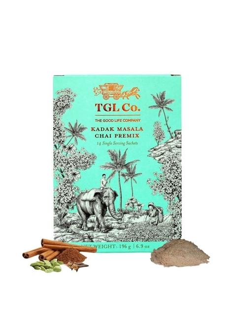 TGL Co. The Good Life Company Kadak Masala Instant Chai Premix | Tea Bold & Aromatic Spiced Tea| Convenient Desi Chai| Perfect for Travel On-the-Go