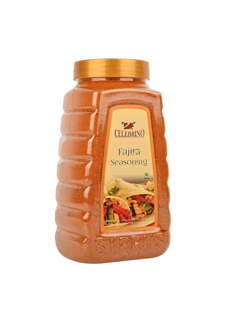 CELEBRINO Authentic Fajita Seasoning Mix Smoky, Spicy Tex-Mex Spice Blend for Chicken, Beef, Shrimp & Veggies, Gluten-Free, All-Natural | 400gm JAR - Indya