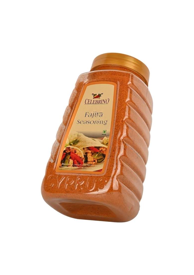 CELEBRINO Authentic Fajita Seasoning Mix Smoky, Spicy Tex-Mex Spice Blend for Chicken, Beef, Shrimp & Veggies, Gluten-Free, All-Natural | 400gm JAR - Indya