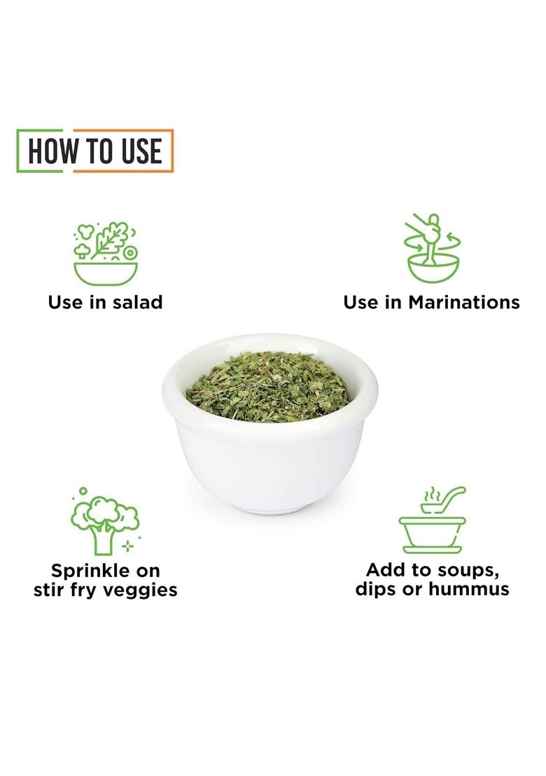 CHEF URBANO Parsley 40 g | 100% Natural Premium Herbs and Spices Adding Flavor to Soups, Salads, Pizza Pasta Flakes/Leaves Glass Bottle