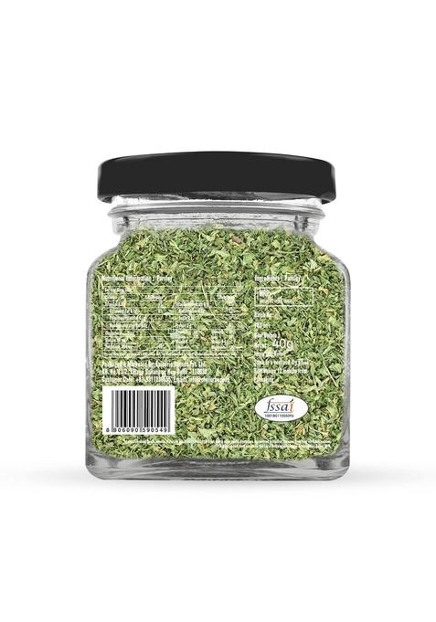CHEF URBANO Parsley 40 g | 100% Natural Premium Herbs and Spices Adding Flavor to Soups, Salads, Pizza Pasta Flakes/Leaves Glass Bottle