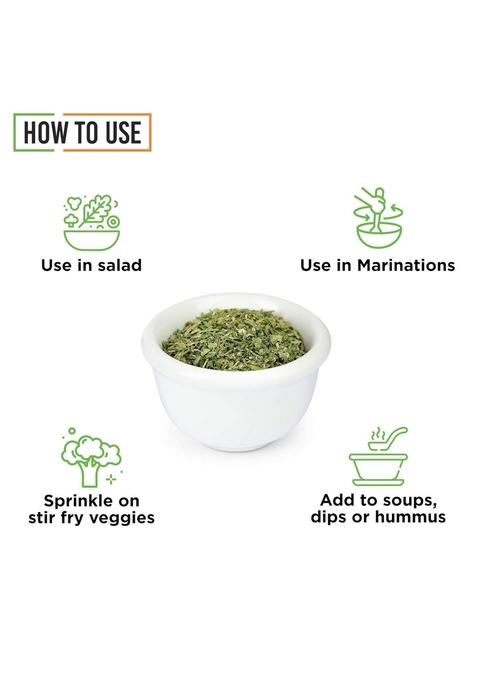 CHEF URBANO Parsley 40 g | 100% Natural Premium Herbs and Spices Adding Flavor to Soups, Salads, Pizza Pasta Flakes/Leaves Glass Bottle