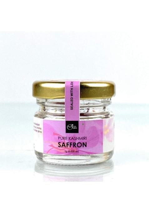 AsWah Organic Kashmiri Saffron | Natural and Premium Pure Finest A++ Grade Kesar Threads 100% purest quality 1g Pack of 1