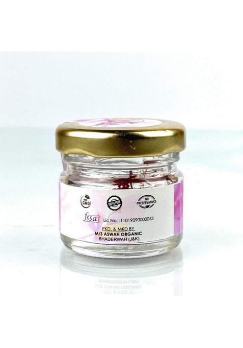 AsWah Organic Kashmiri Saffron | Natural and Premium Pure Finest A++ Grade Kesar Threads 100% purest quality 1g Pack of 1