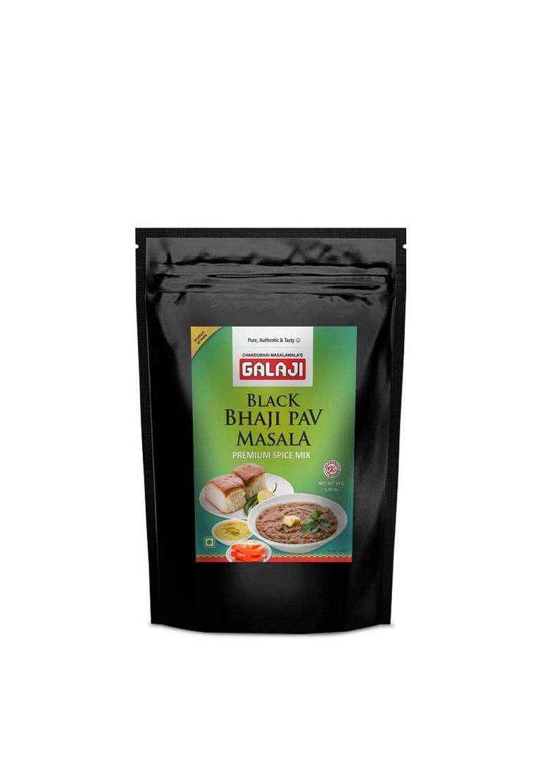 GALAJI Black Bhaji Pav Masala 50 Grams Homemade Powdered | for Healthy Cooking Ready to Cook All Seasonings Spices Pure & Hygiene Spice Mix