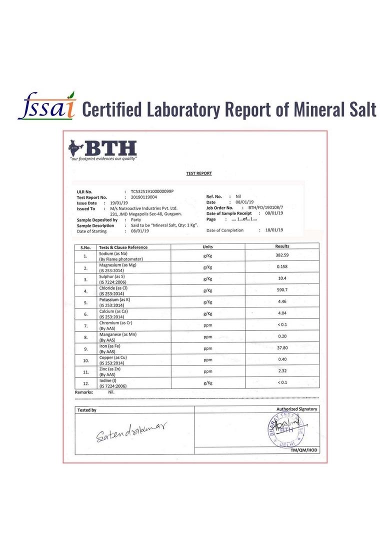 NutroActive MineralSalt Himalayan Pink Rock Salt Fine Grain 1Kg