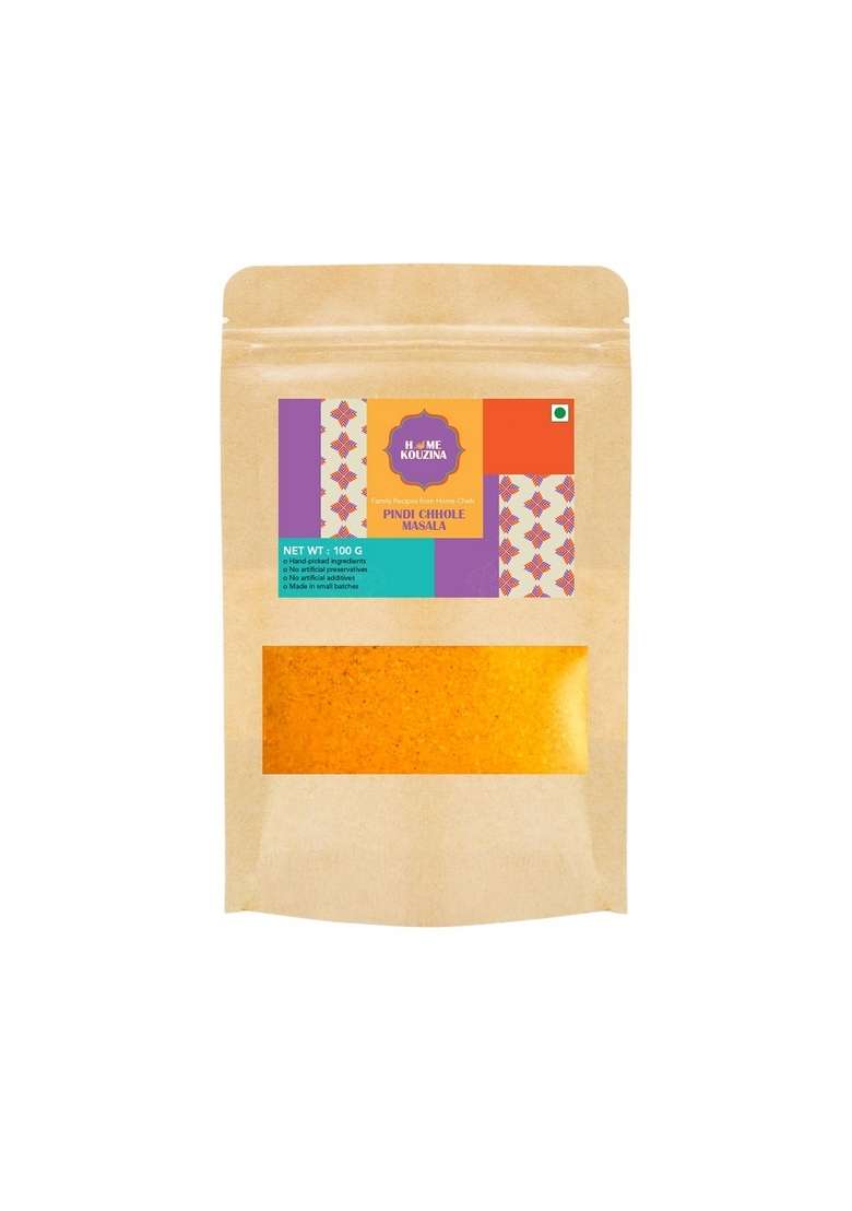 HOME KOUZINA Pindi Chhole Masala - 100g | Perfect for Perfectly Balanced Chhole, and More No Artificial Additives Made in Small Batches 100% Natural Ingredients - Indya