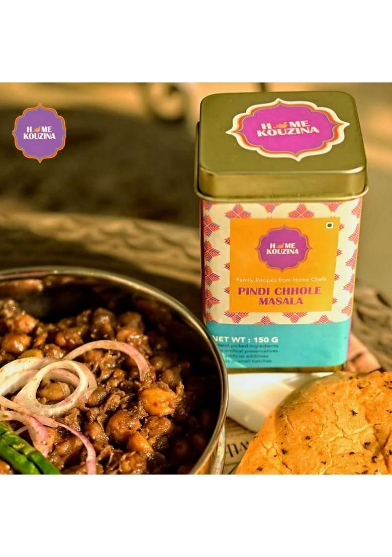 HOME KOUZINA Pindi Chhole Masala - 100g | Perfect for Perfectly Balanced Chhole, and More No Artificial Additives Made in Small Batches 100% Natural Ingredients - Indya