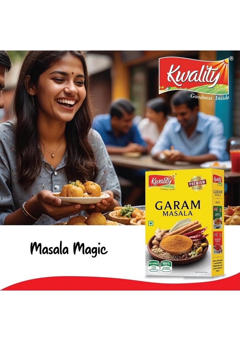 KWALITY Garam Masala 100g, Authentic Blend of Aromatic Spices, Perfect for Indian Curries & Dishes.
