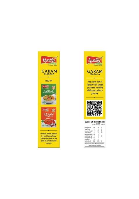 KWALITY Garam Masala 100g, Authentic Blend of Aromatic Spices, Perfect for Indian Curries & Dishes.