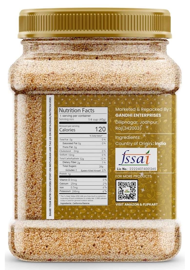 Nutri Cravers Pure & Natural Premium Poppy Seeds 100GM (Posto) - Rich Nutty Flavor Nutrient-Rich Superfood Ideal for Cooking, Baking Traditional Recipes Hygienically Packed - Indya