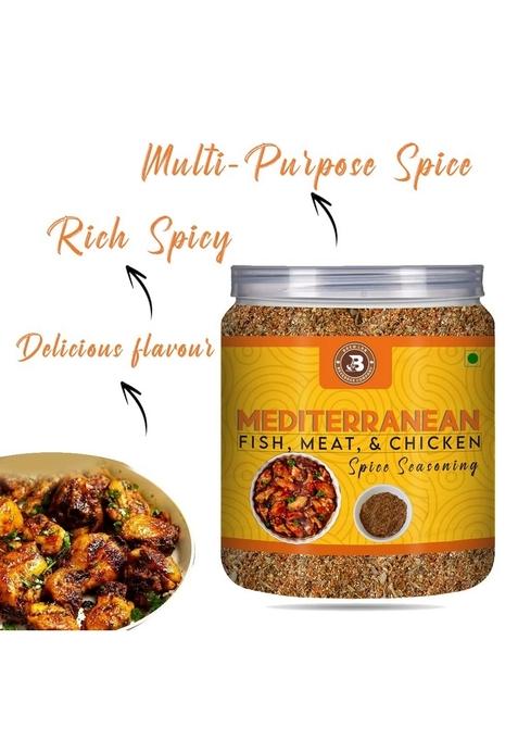 Brew Lab Mediterranean Spices & Seasoning | Mixed Herbs and Masala For Marinade Grill (250GM)