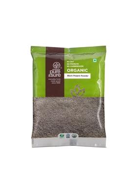 Phalada Pure & Sure Organic Black Pepper Powder 100gm | 100% Natural Kali Mirch Masala Ultra-Pure Finely Ground, Non-GMO, Ideal for Seasoning Flavor Enhancement