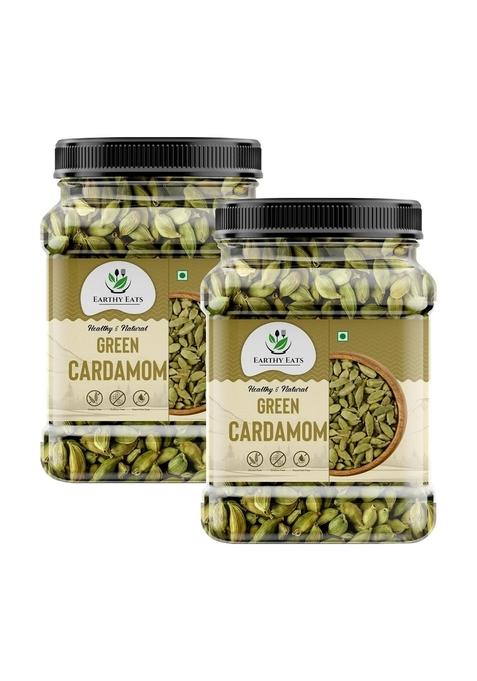 Earthy Eats Green Cardamom 800 Gram (2 x 400g), Natural Aromatic Spice for Tea, Coffee, and Desserts, Flavorful Whole Pods Cooking Baking
