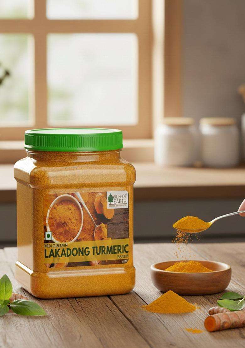 BLISS OF EARTH Lakadong Turmeric Powder From Meghalaya, Organic Haldi Powder, High Curcumin 500gm - Indya