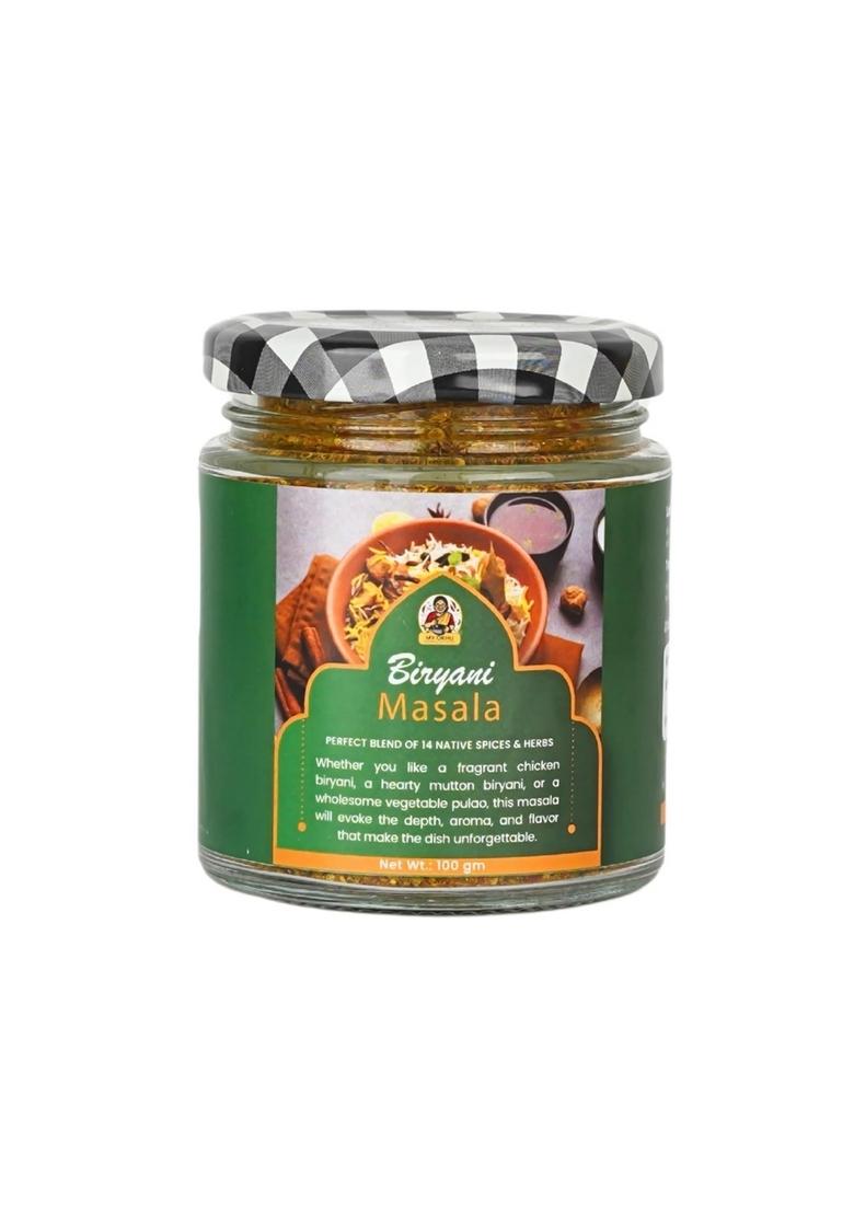 My Okhli Handcrafted Biryani Masala | Traditionally Stone Grounded Ancient Family Recipe Perfect Blend of 14 Spices & Herbs for Great Taste Aroma No Preservative Pesticides| 100 % Natural and Lab Tested