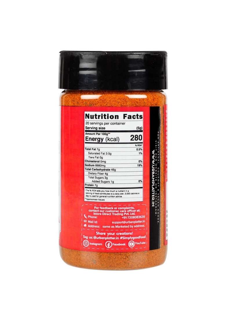 urban platter Mexican Chipotle Seasoning, 100g (Authentic Style Seasoning for Fries, Appetizers, dips and More) - Indya