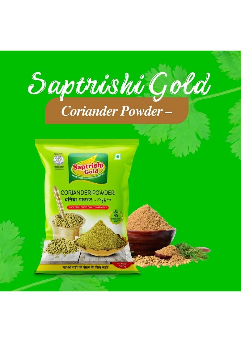 SAPTRISHI Spice Combo Haldi (Turmeric), Red Chilli & Coriander Powder | 100g Each Pure Authentic Indian Masala Pack (3 x 100g)
