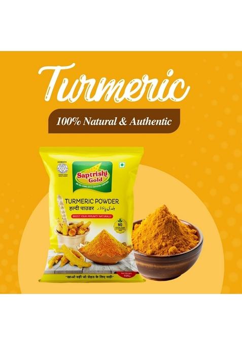 SAPTRISHI Spice Combo Haldi (Turmeric), Red Chilli & Coriander Powder | 100g Each Pure Authentic Indian Masala Pack (3 x 100g)