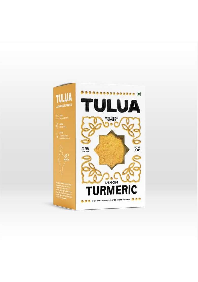 Tulua Natural & Organic All Spices Combo Pack of 8-700gm | Lakadong Turmeric, Guntur Chilli, Kashmiri Coriander Powders Cumin Seed, Bay Leaf, Black Mustard, Mirchi Whole - Indya