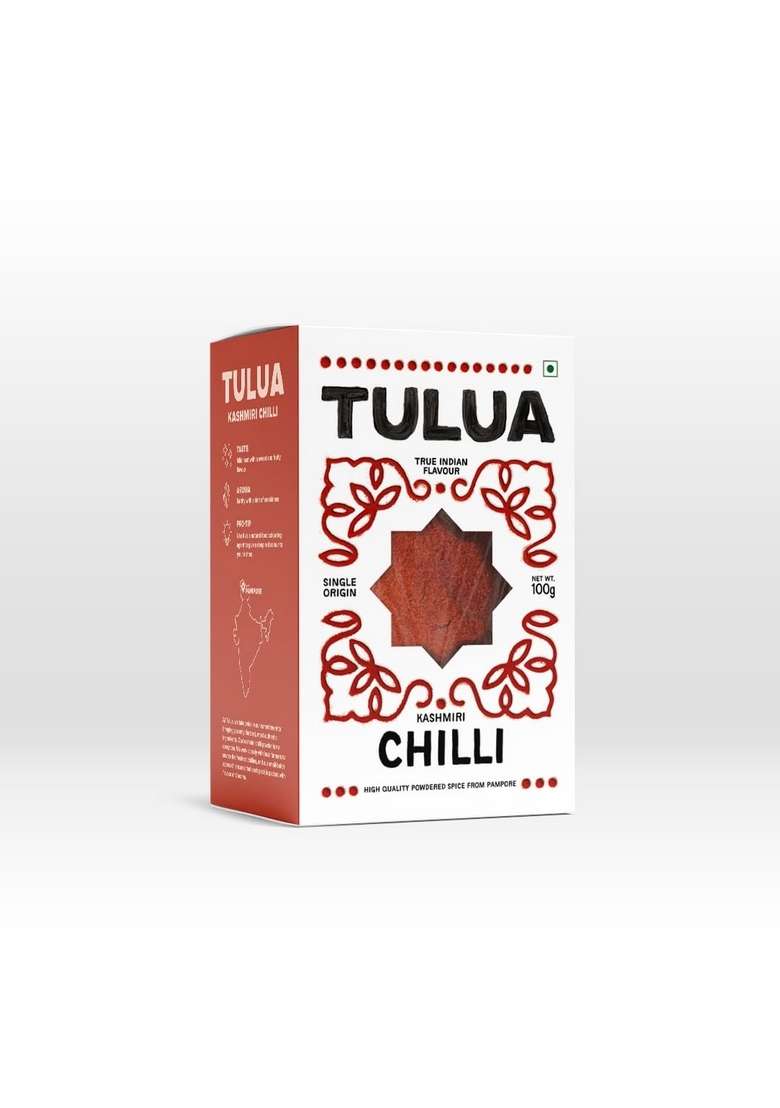 Tulua Natural & Organic All Spices Combo Pack of 8-700gm | Lakadong Turmeric, Guntur Chilli, Kashmiri Coriander Powders Cumin Seed, Bay Leaf, Black Mustard, Mirchi Whole - Indya