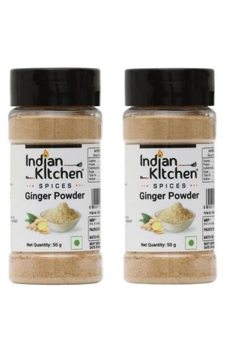 Indian Kitchen Ginger Powder (Pack of 2) | Pure & Aromatic Natural Dry Spice for Cooking, Baking, Tea Home Remedies No Additives, 100% Authentic Flavor