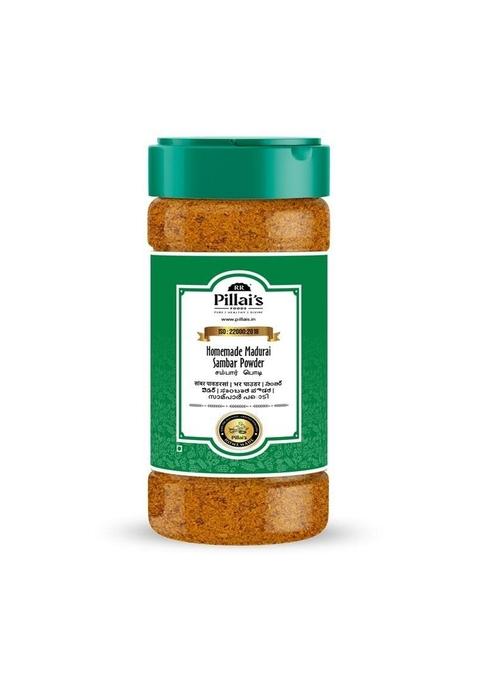 RR PILLAI'S Homemade Madurai Sambar Powder -125grams, Aromatic & Tasty