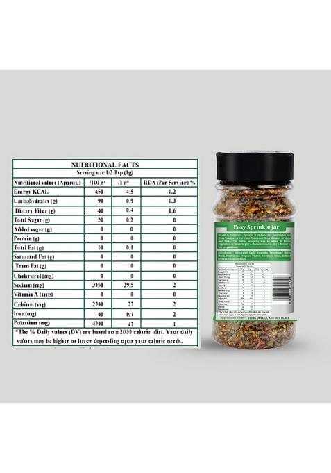 Organic Nation Italian Seasoning 90g (Pack of 2) | Premium Mixed Herbs for Pasta, Pizza, Sauces & Marinades