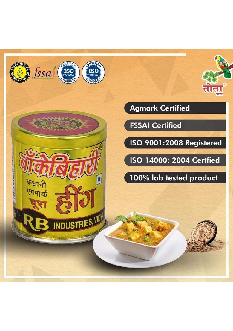 BANKEY BIHARI Yellow Bandhani Hing Powder