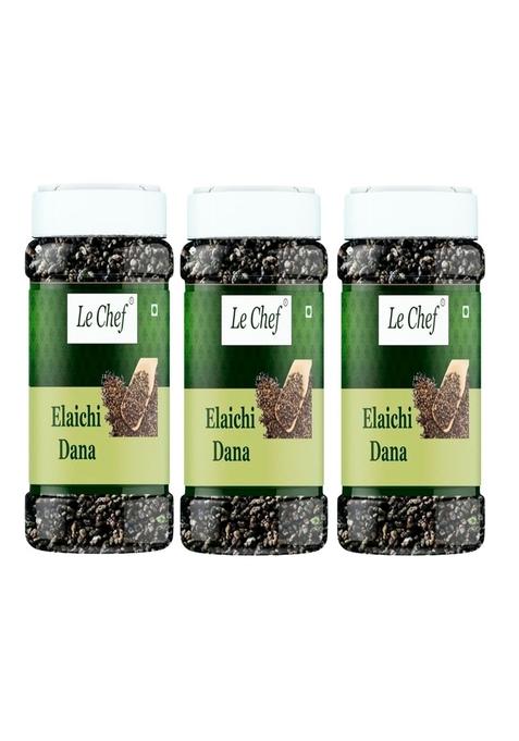 Le Chef Premium Green Elaichi Seeds (100 gm x 3)