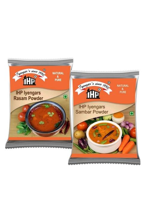 IHP Sambar & Rasam Powder Combo | Authentic South Indian Spice Blend Pure Fresh No Added Chemicals 100g (Pack of 2)