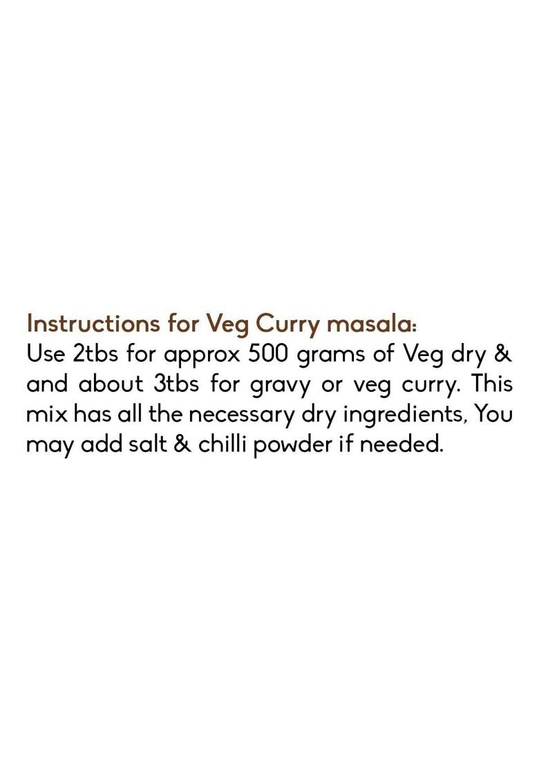 Gramas Natural Veg Curry Masala Powder, No Preservatives & Artificial color