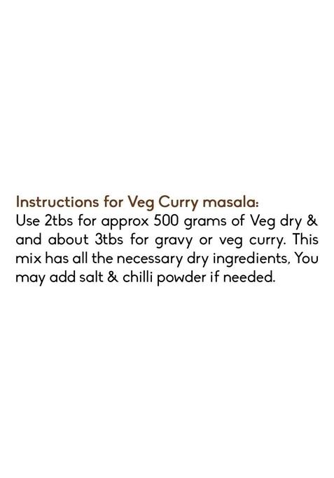 Gramas Natural Veg Curry Masala Powder, No Preservatives & Artificial color