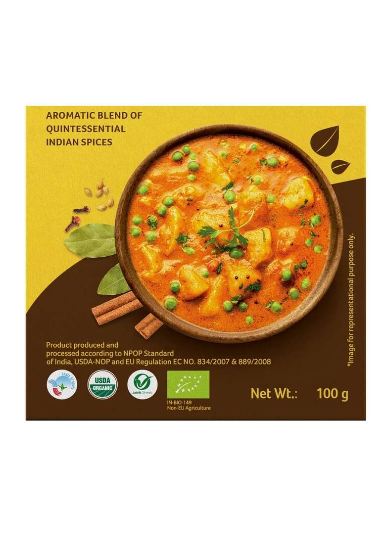 ORGANIC TATTVA Tattva, Garam Masala Powder 100 Gram | Rich in Flavor, Naturally Processed and No Preservatives - Indya