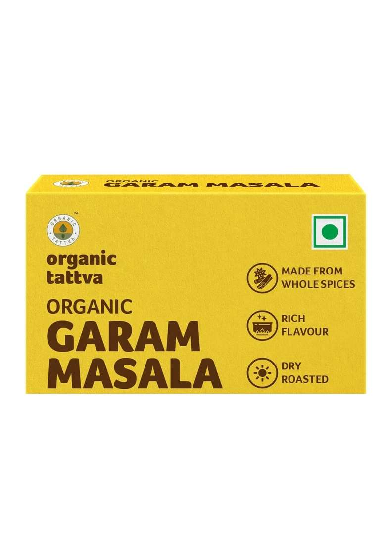 ORGANIC TATTVA Tattva, Garam Masala Powder 100 Gram | Rich in Flavor, Naturally Processed and No Preservatives - Indya