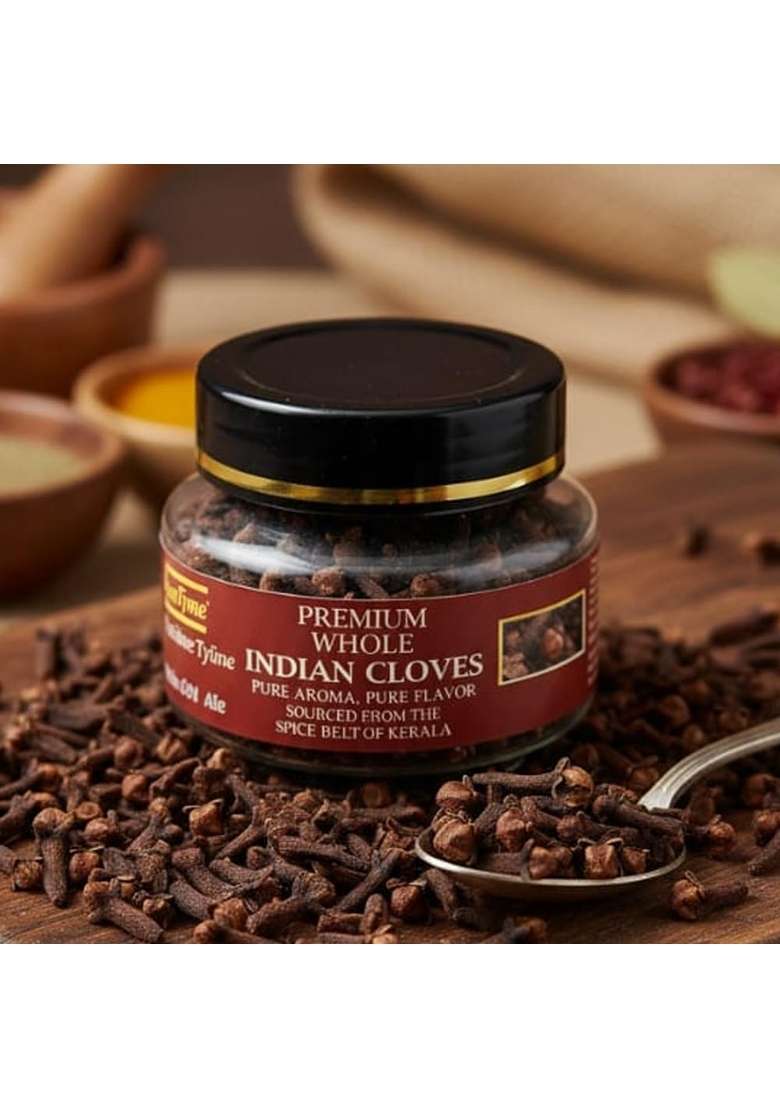 PrimeTyme Natural Premium Whole Cloves (Laung) | Fresh & Aromatic Spices Pure Lavangam for Indian Cooking Strong Flavor Rich Aroma Handpicked Quality (40g) - Indya