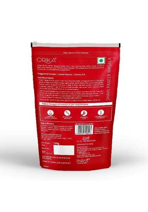 Orika Shahi Paneer Masala, Chana Rajma Dal Makhani Masala (Pack of 4, 100gms Each)
