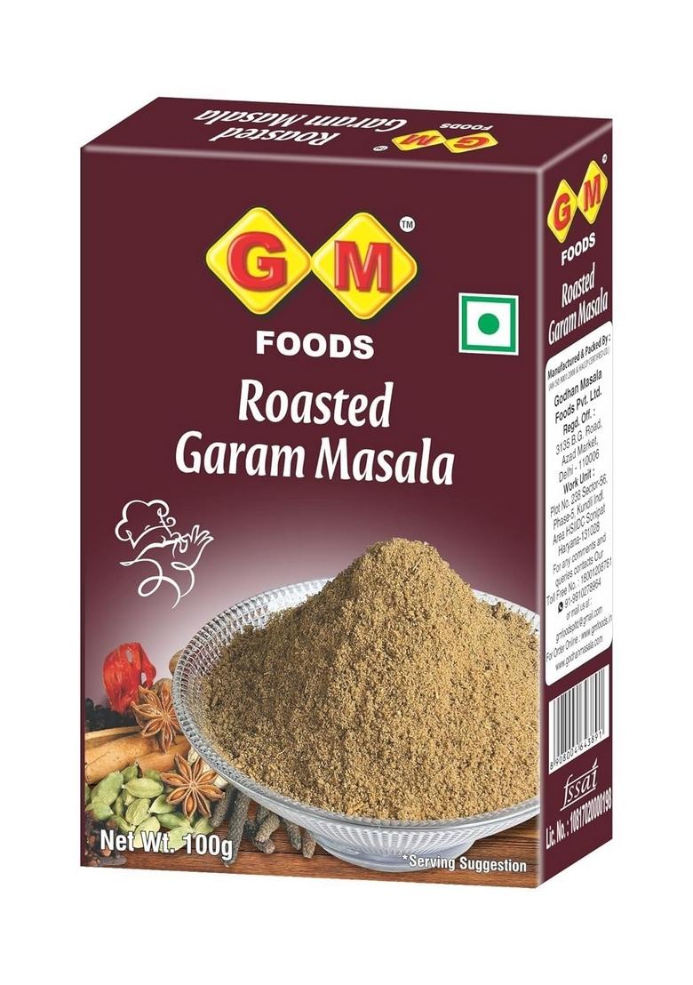 GM FOODS Roasted Garam Masala Powder 100g (Pack of 2) | Authentic Indian Flavor Spicy & Aromatic Blend Multipurpose Flavourful Hygienically Packed No Preservatives