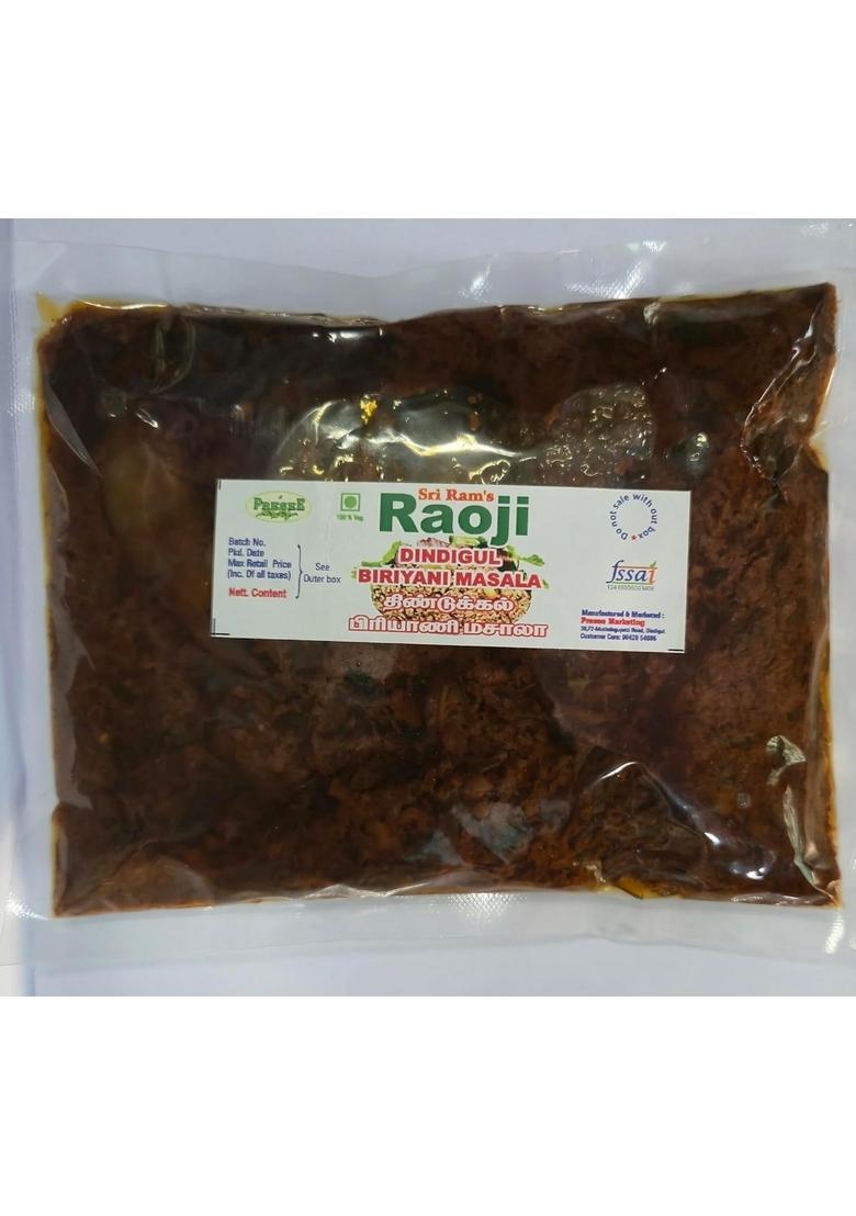 Sri Ram's Raoji Dindigul Biryani Masala Paste, Ready to Cook, Pure Vegetarian,