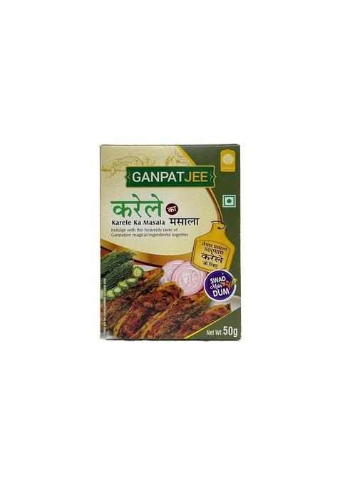 Ganpatjee Bhindi Karela Masala 100G | PACK OF 50G x 2 Bitter Gourd & Ladyfinger Authentic Taste Ready Mix No Onion Garlic