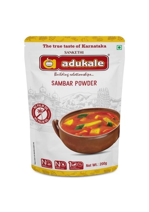 Adukale Sambar Powder | Traditional South Indian Masala Homemade Taste No Palm Oil & Preservatives 200g