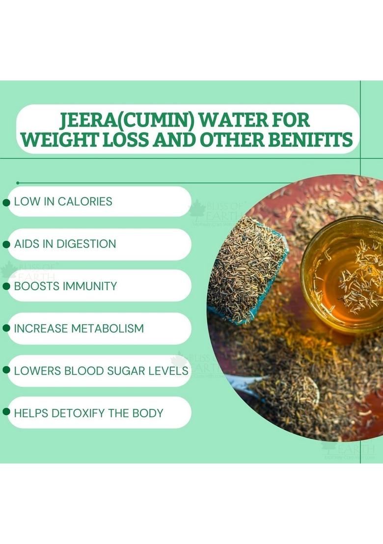 BLISS OF EARTH 1kg Organic Cumin Seed Jeera Whole Spice, Sabut best for cooking