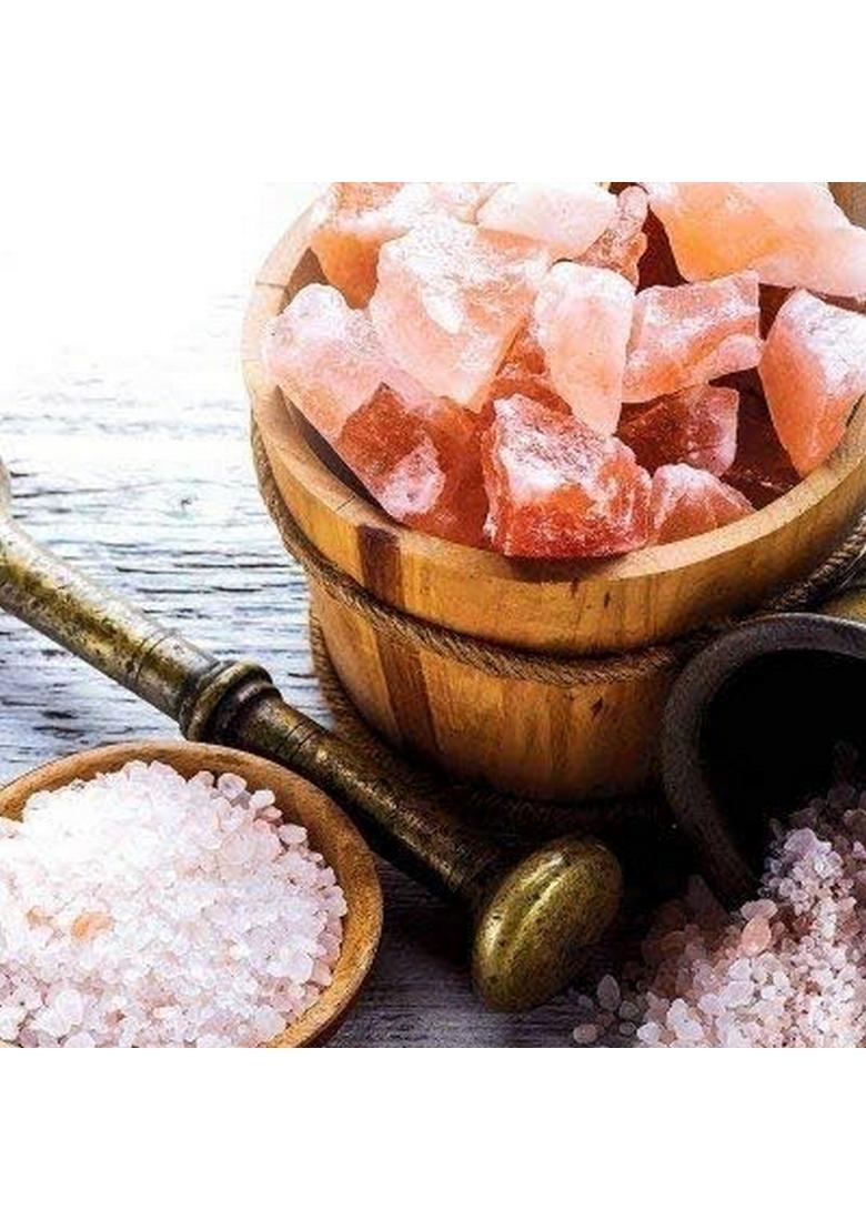 Khyati Naturals Pink Himalayan Rock Salt Chunks | 100% Pure & Natural Sendha Namak Fine Grain Rich in Minerals Healthy Alternative for Cooking, Seasoning Fasting (1 Kg, Salt)