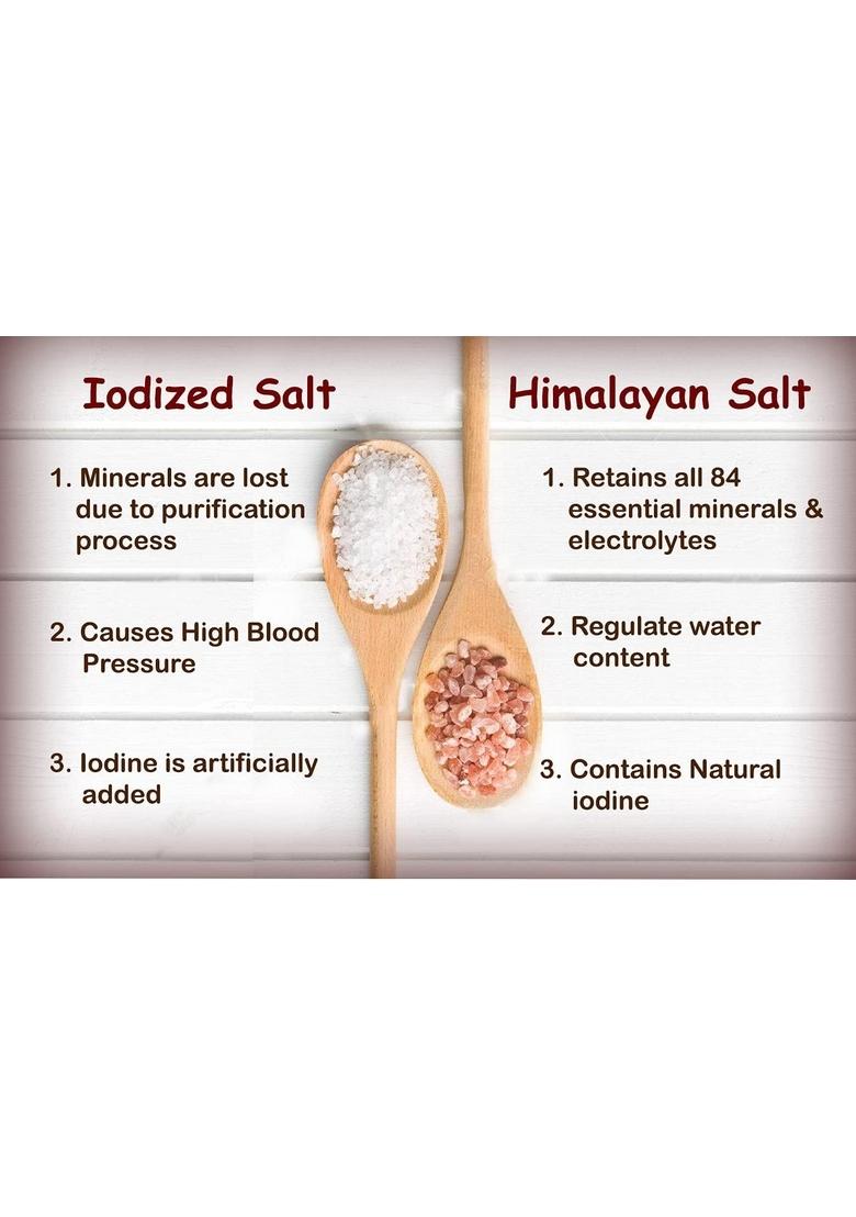 Khyati Naturals Pink Himalayan Rock Salt Chunks | 100% Pure & Natural Sendha Namak Fine Grain Rich in Minerals Healthy Alternative for Cooking, Seasoning Fasting (1 Kg, Salt)